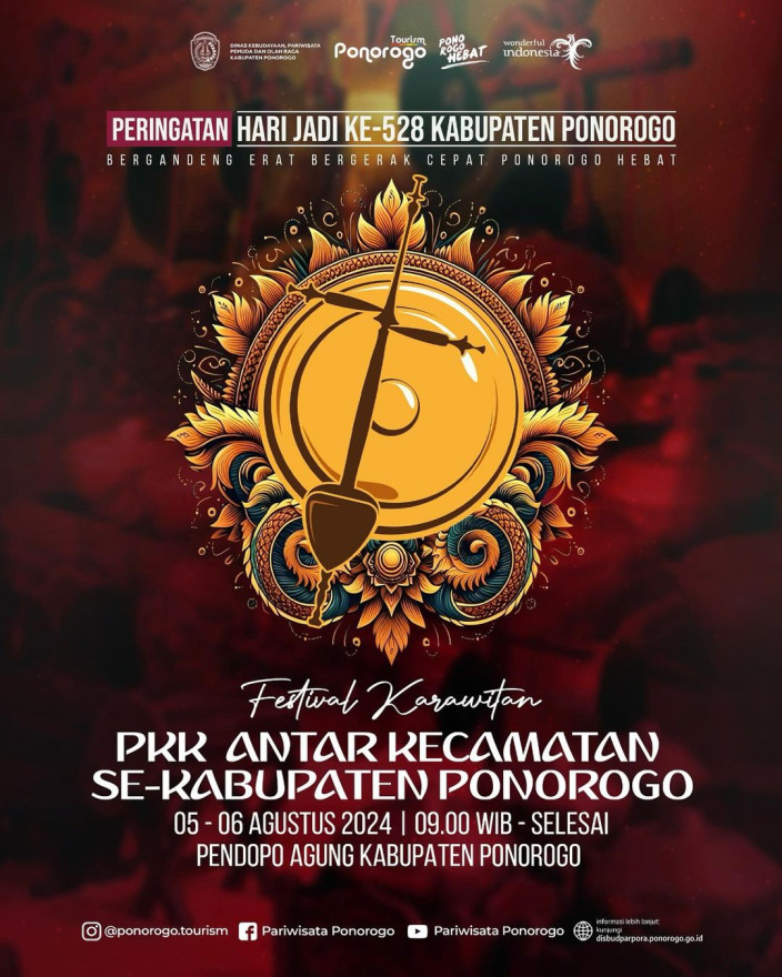 FESTIVAL KARAWITAN PKK KABUPATEN SE-PONOROGO TAHUN 2024
